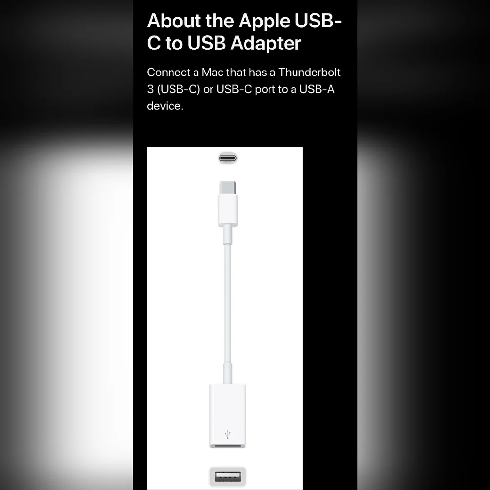 NEW! Apple USB-C to USB Adapter! Unopened Box!! - Picture 4 of 10